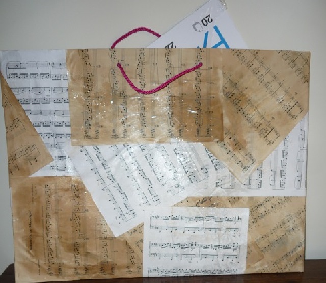 Cartellina a decoupage fai da te