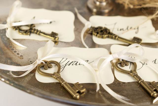 Escort cards con chiavi