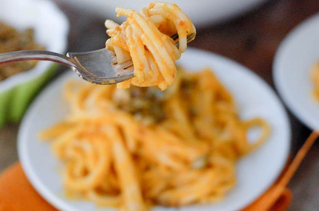 Linguine alla crema di zucca