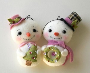 Lavoretti di Natale in felcro per bambini