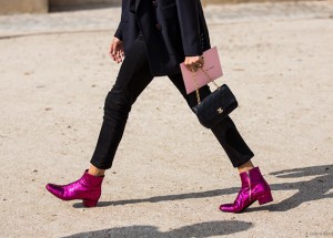 Stivaletti glitter rosa