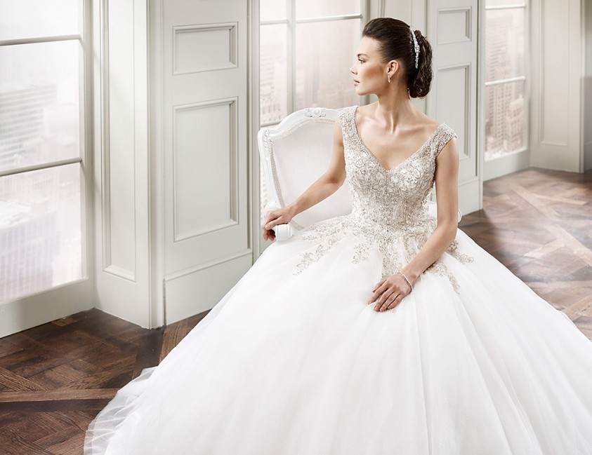 Abito da sposa corpetto gioiello