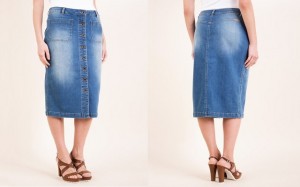 Gonna in jeans stretch di Luisa Spagnoli