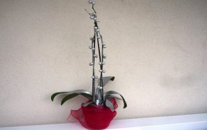 Orchidea argentata per Natale