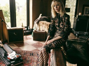 Intimo con calze a rete