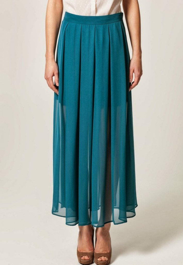 Gonna lunga a pieghe