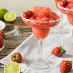 Homemade Red Frozen Strawberry Margarita