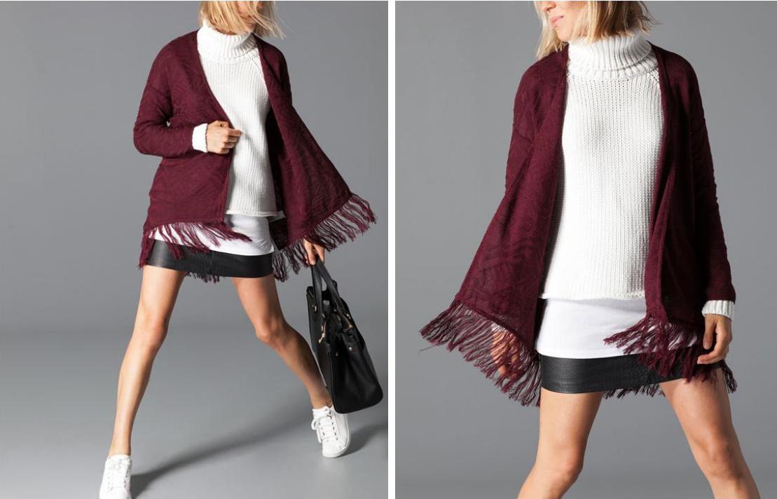 cardigan frange