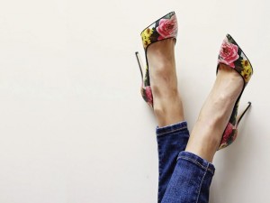 Scarpe a fiori