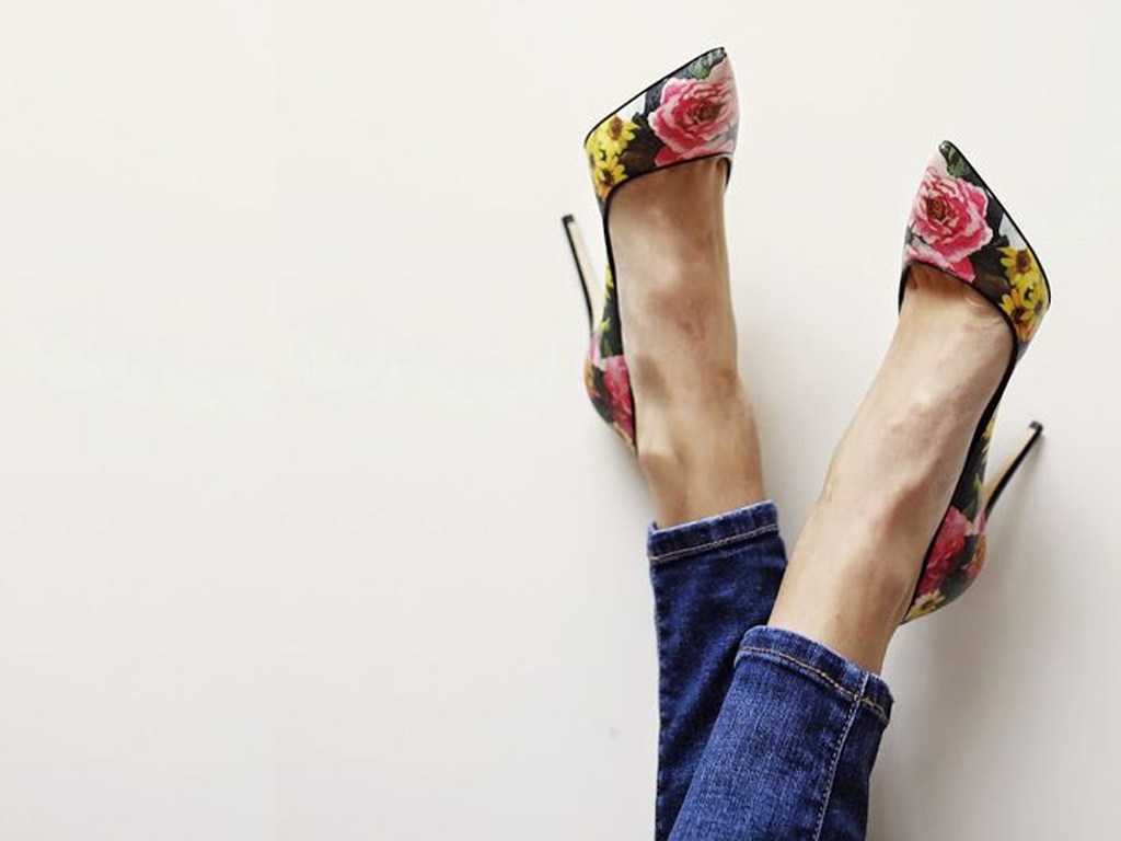 Scarpe a fiori