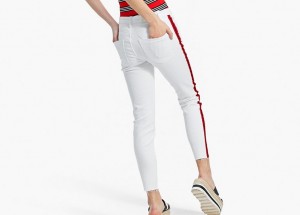 Jeans con banda laterale-Stradivarius-2