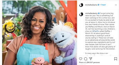 Michelle Obama su Netflix: “Avrei voluto un programma così quando le mie bambine erano piccole”