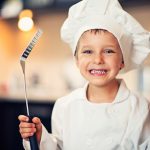 Little chef ready for cooking