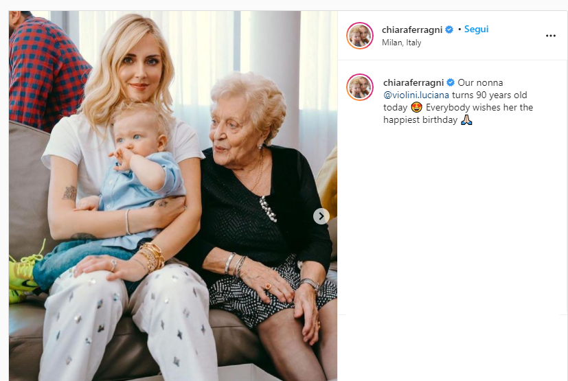 nonna chiara ferragni