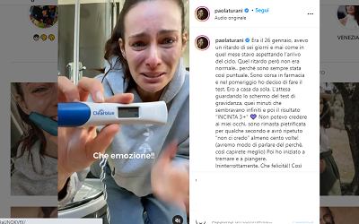 paola turani incinta