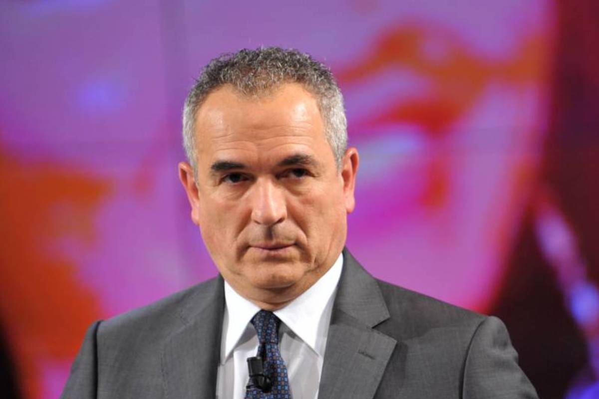 Il giornalista e conduttore televisivo Lamberto Sposini.