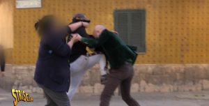 luca abete aggredito