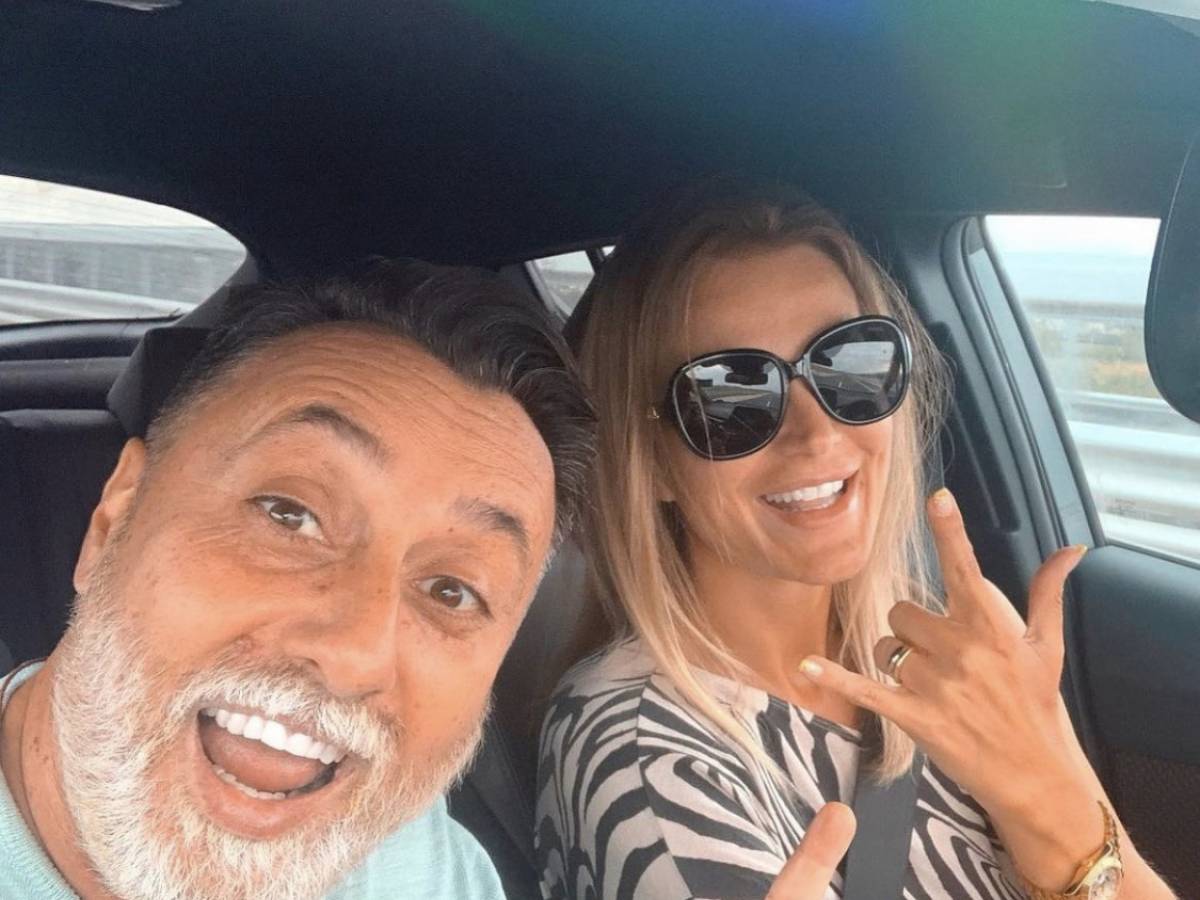 Eva Henger e il marito.