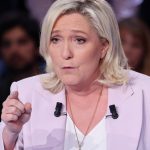 Trasmissione TV "La Francia in guerra" su TF1 con i candidati all'Eliseo