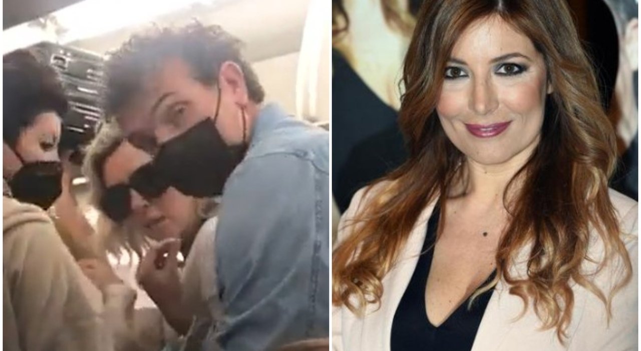 Selvaggia Lucarelli litiga in aereo.
