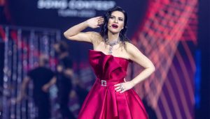 Laura Pausini all'Eurovision Song Contest 2022.