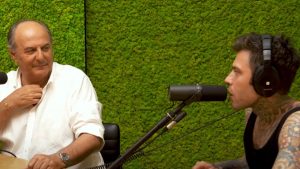 Gerry Scotti e Fedez.