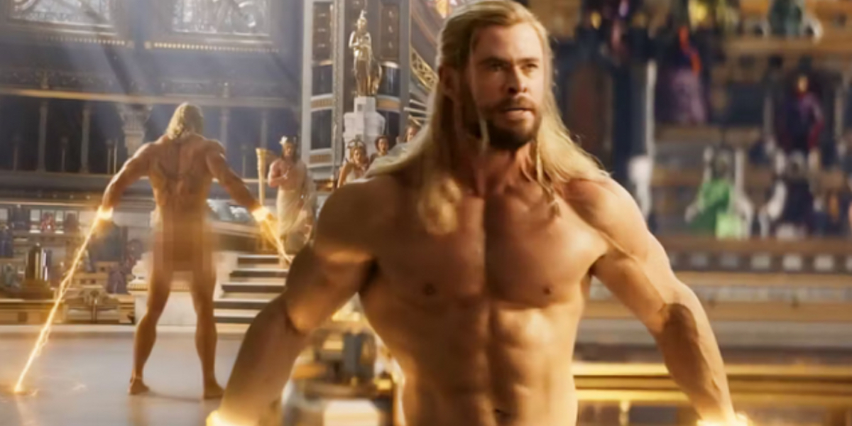 Chris Hemsworth in Thor.
