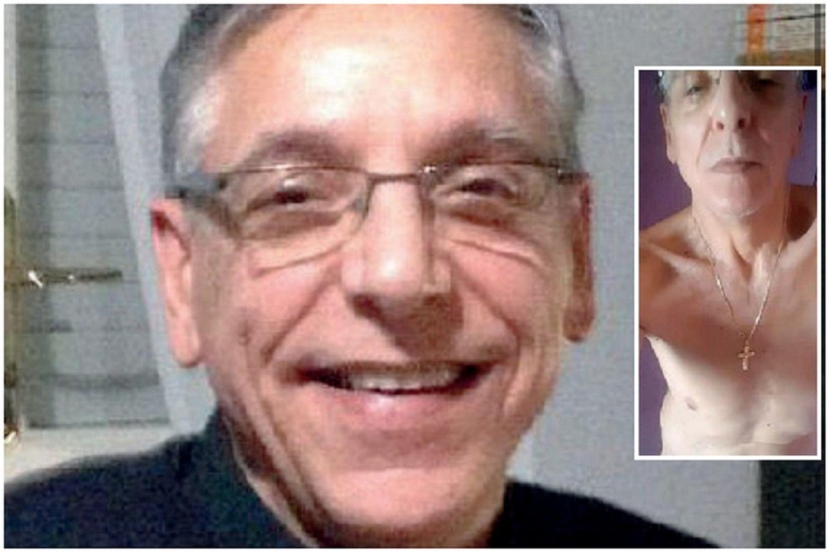 Don Mario Montis e il selfie finito sui social media.