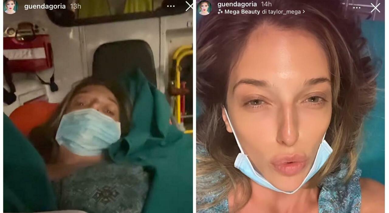 guenda goria in ospedale