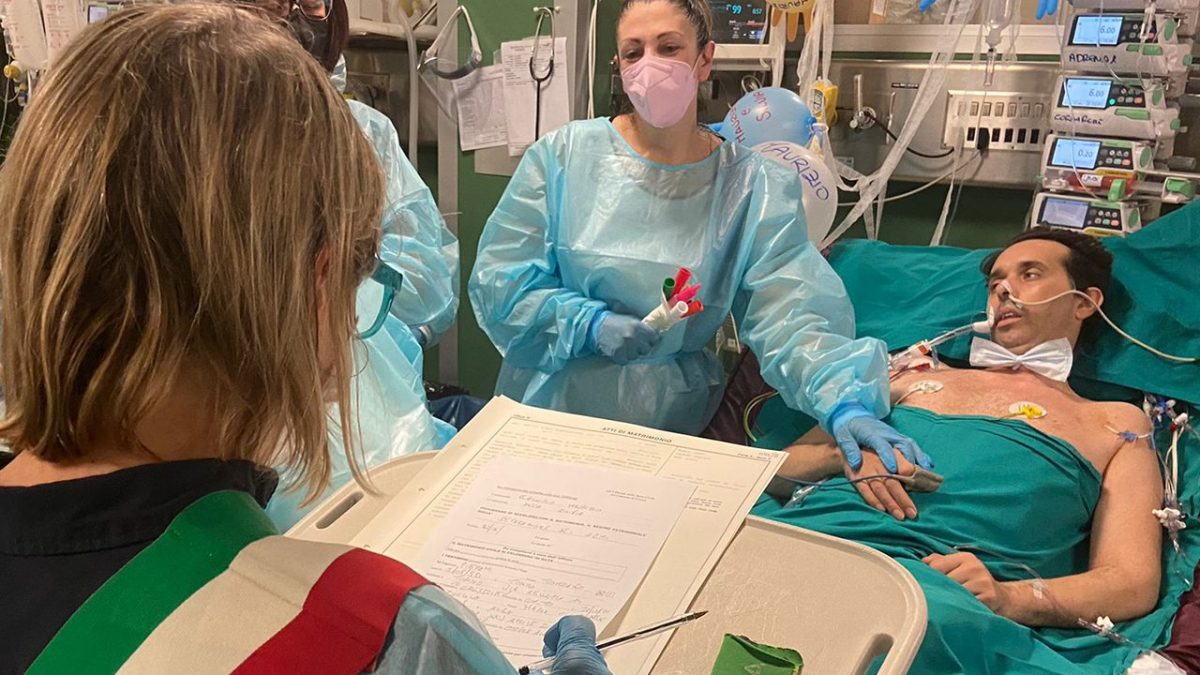 Matrimonio a Torino in ospedale.