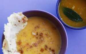 Crema di zucca con funghi finferli