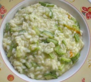 Risotto vegetale con zucchine