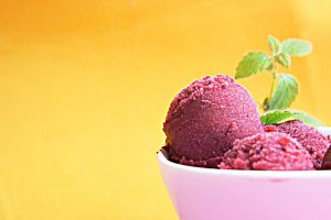 Sorbetto all'uva fragola