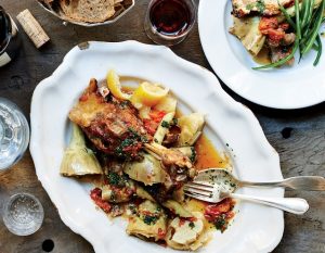 Agnello con carciofi