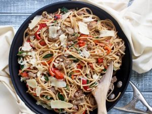 spagnetti integrali ricetta con verdure