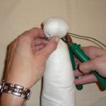 Bambolina di Natale fai da te