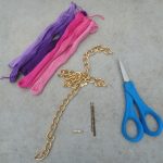 Bracciale catena e cotone