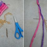 Bracciale catena e cotone