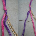 Bracciale catena e cotone