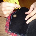 Borsa fai da te con tessuto Tartan