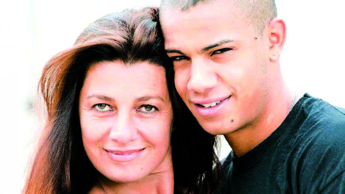 Loretta Rossi Stuart e il figlio