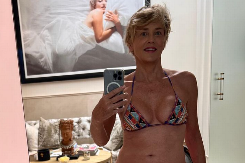 Sharon Stone in bikini.