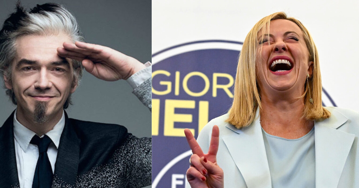 Morgan e Giorgia Meloni.
