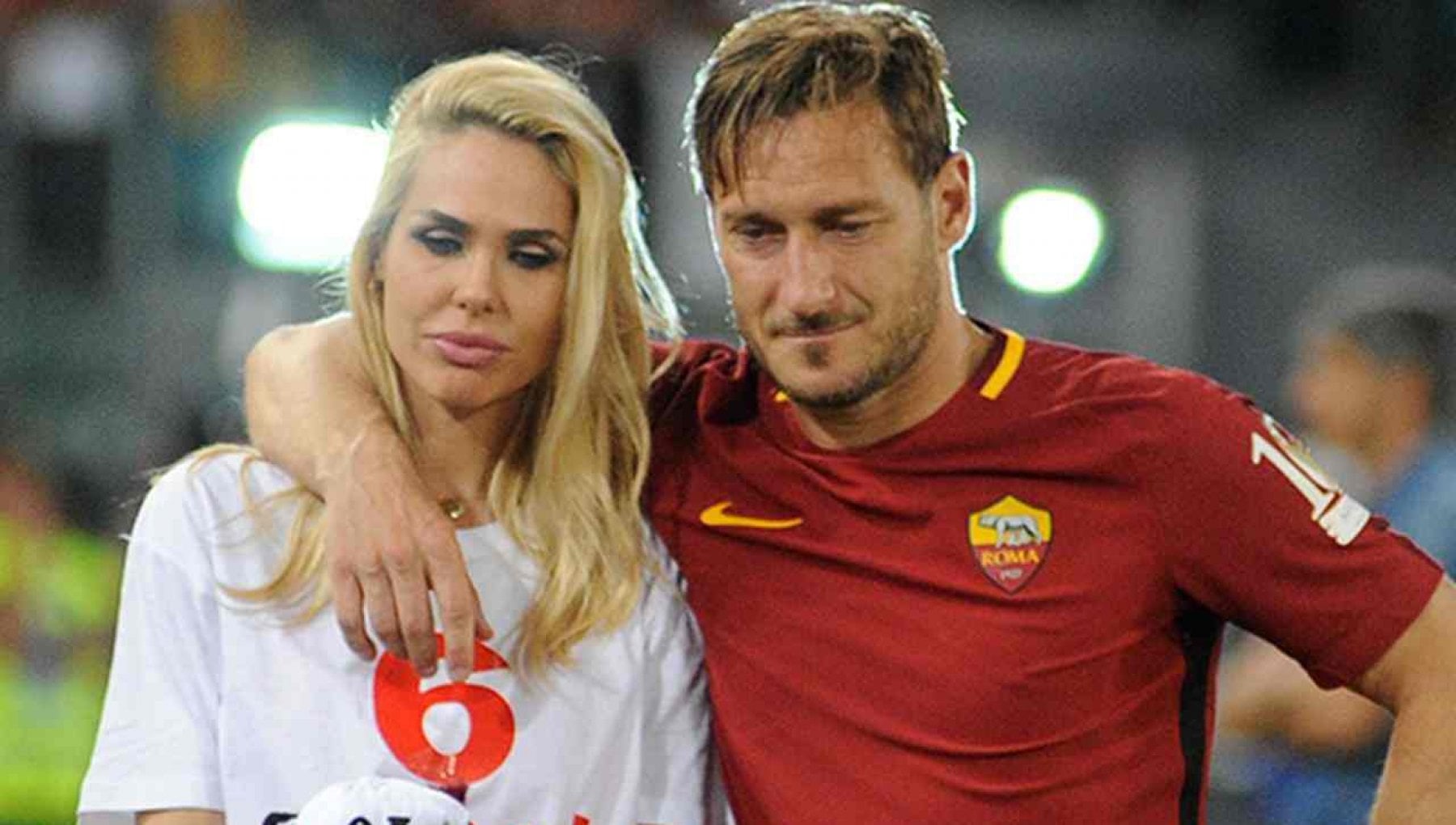 Ilary Blasi e Francesco Totti.