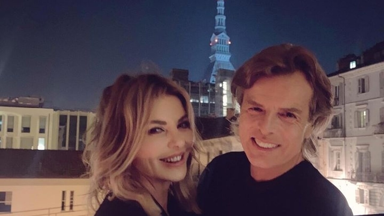 Alba Parietti e Fabio Adami