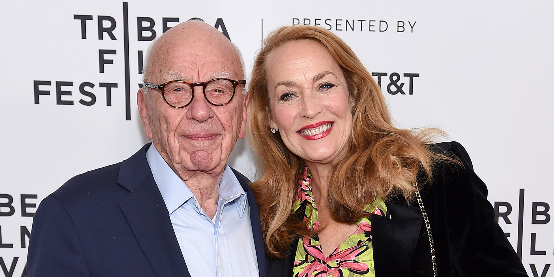 Rupert Murdoch and Jerry Hall