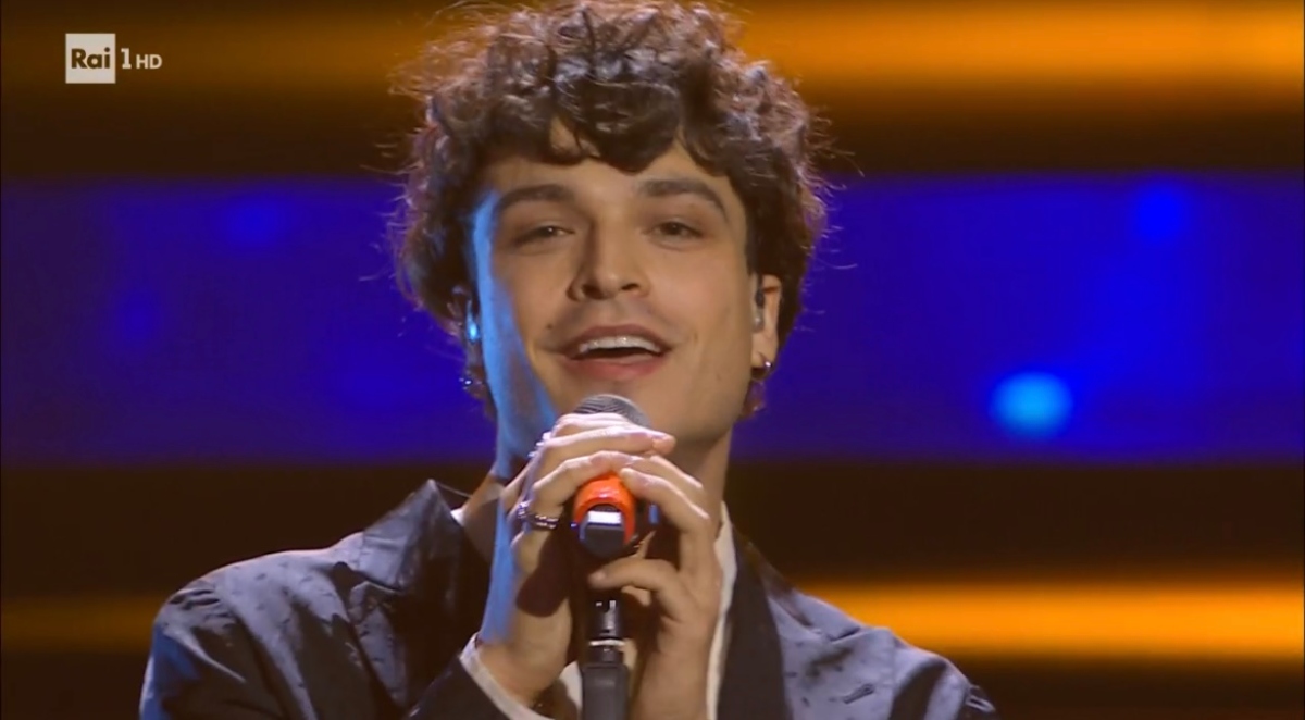Leo Gassman al Festival di Sanremo 2023.