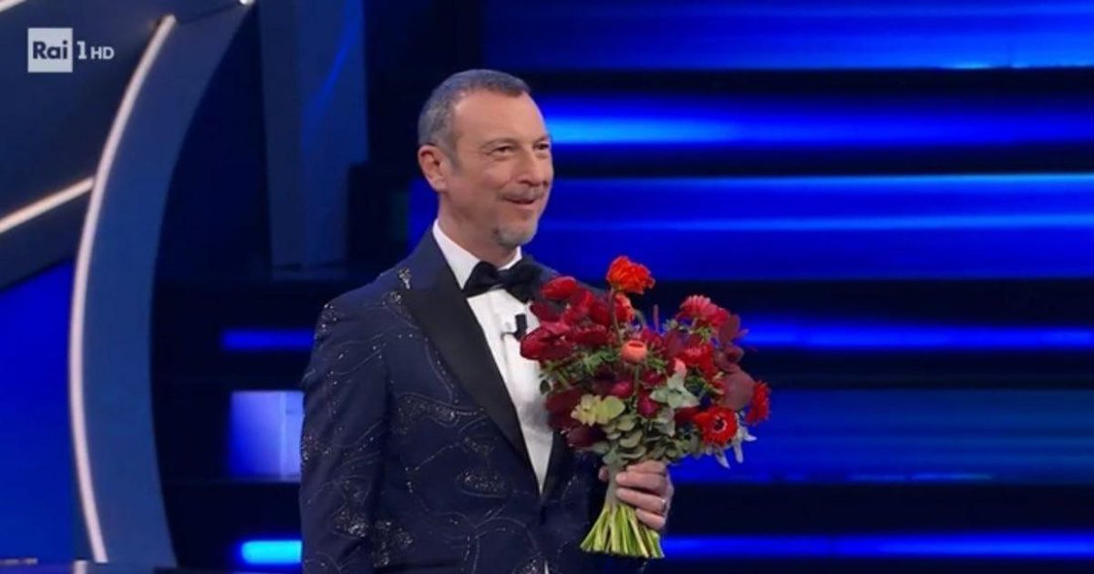 Amadeus, conduttore del Festival di Sanremo 2023.