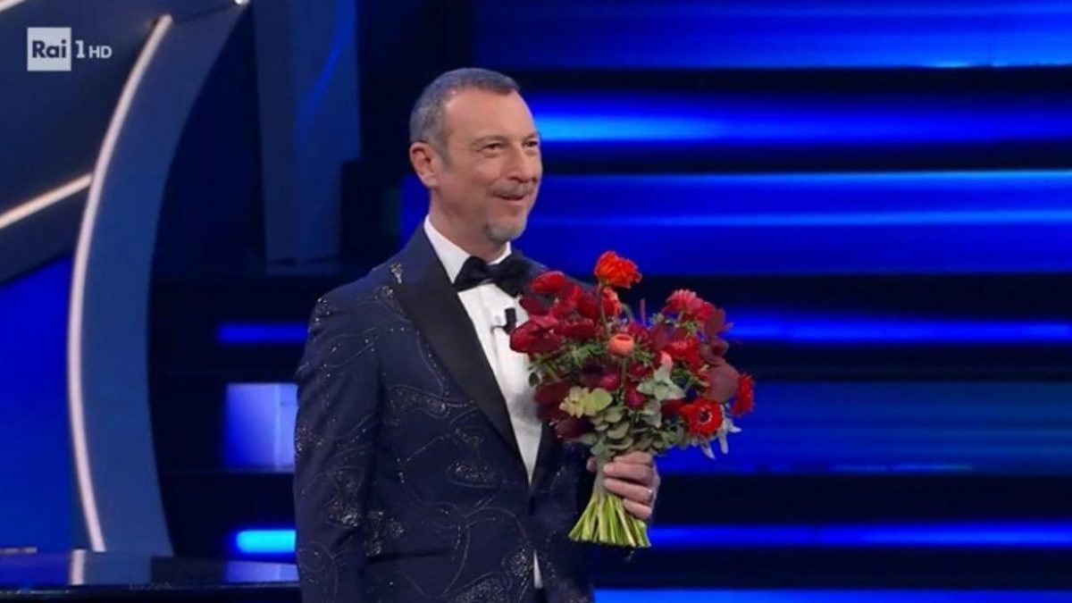 Amadeus, conduttore del Festival di Sanremo 2023.