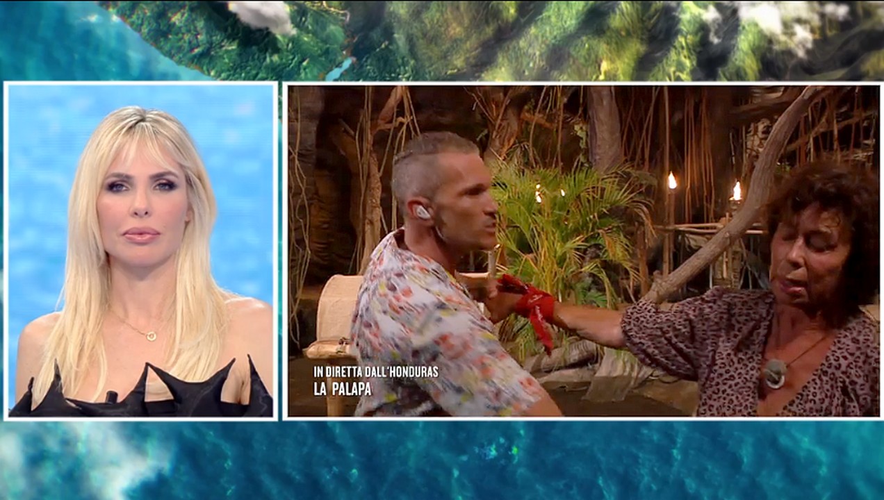 Corinne-Clery-sviene-a-LIsola-dei-Famosi-e-Ilary-resta-imperturbabile